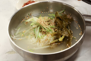 Noodles with Radish Water Kimchi