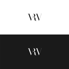 VRV logo. V R V design. White VRV letter. VRV, V R V letter logo design. Initial letter VRV linked circle uppercase monogram logo. V R V letter logo vector design. 