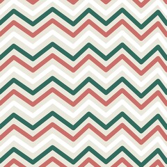 Green and red Zigzag pattern for Christmas festival 