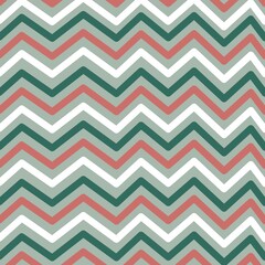 Green and red Zigzag pattern for Christmas festival 