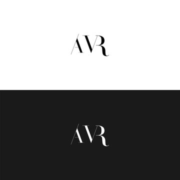 AVR logo. A V R design. White AVR letter. AVR, A V R letter logo design. Initial letter AVR linked circle uppercase monogram logo. A V R letter logo vector design. 