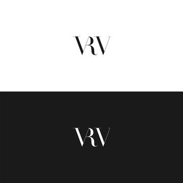 VRV logo. V R V design. White VRV letter. VRV, V R V letter logo design. Initial letter VRV linked circle uppercase monogram logo. V R V letter logo vector design. 