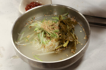 Noodles with Radish Water Kimchi