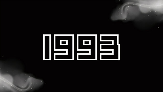 1993 New Year Creative Design Concept - 3D Rendered Image