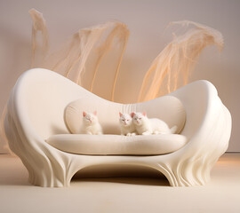 stylish, sofa, for cats, bed, house, cat-house,