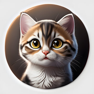 Katzen-Sticker: Verschmuste Samtpfoten