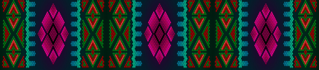  Ethnic, folk, geometric, mosaic ornament, pattern for fabrics, interiors, ceramics and furniture in the Arabian style.