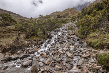 paisagem natural na região da Laguna Humantay, no povoado de Soraypampa, Peru