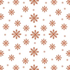 pattern with snowflakes