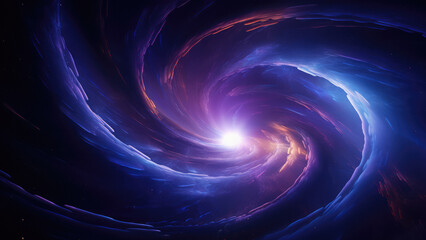 Vibrant Vortex in Space, Black Hole