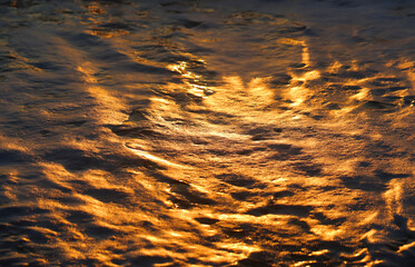 Photos of golden waves of the Black Sea