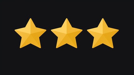 Enhance user experience with this flat icon depicting a five-star customer product rating review, perfect for integration into apps and websites.