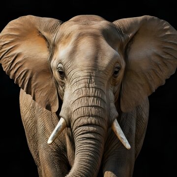 close up of elephant
