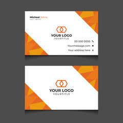 minimal creative business card design vector template 