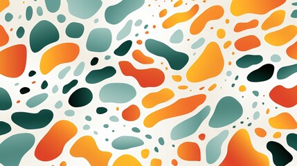 Terrazzo doodle scribble backdrop drawing pattern. Great as a simple background. Fun wallpaper for children. Geometrical shapes and lines, dots. Generative AI, AI