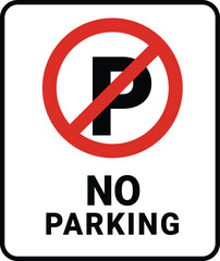 No Parking icon with "NO PARKING" text