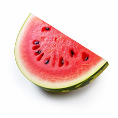 slice of watermelon isolated on white background