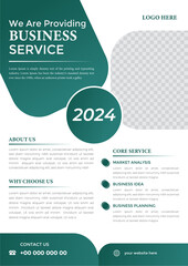 modern business flyer template, abstract business flyer and creative design