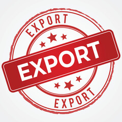 Export Stamp in Red Shade 