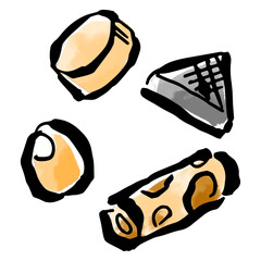 おでんの和風イラスト