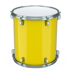 Fototapeta na wymiar Realistic drum on white background. 3d render concept of musical instrument