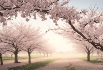 Obraz na płótnie Canvas blossom trees