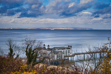 Seebrücke Sellin an der Ostsee auf der Insel Rügen, Mecklenburg Vorpommern, Deutschland