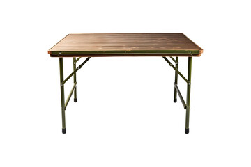 Foldable Camping table isolated on transparent and white background, AI