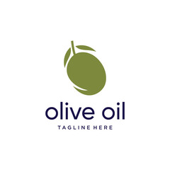 Beauty olive logo design element icon with creative modern concept