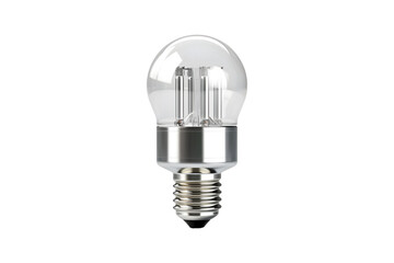 LED Bulb (PNG) isolated on transparent and white background