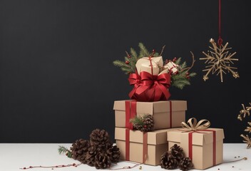 santa claus with gifts
