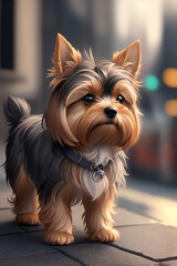 Cute dog illustration dog types
