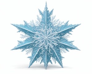christmas snowflake isolated on white