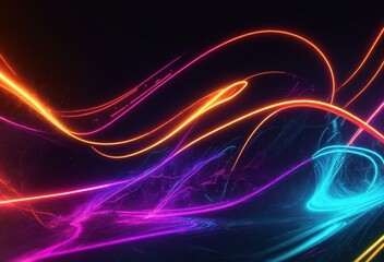 abstract background with glowing lines