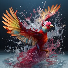 Fototapeta premium pheasant in the sky
