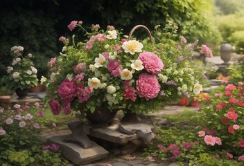 flowers in a garden