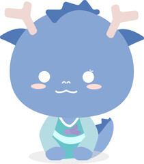 2024 The Year of the Blue Dragon, Happy New Year
