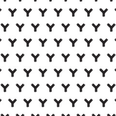 Abstract y shape pattern, grunge design pattern, Black lines on a transparent background, seamless background. Y, cross