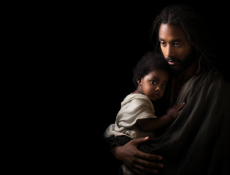 Black jesus and child - The Kingdom's Little Heirs - Jesus and Children in Scripture - Faith Like a Child