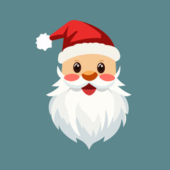 Santa Claus character. Merry Christmas and Happy New Year. Cartoon Christmas holiday character. Vector illustration