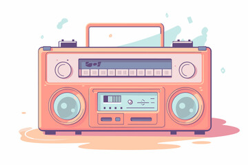 An old radio from the 80s