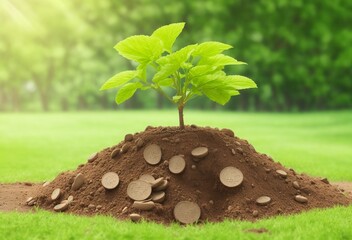 plant growing in soil