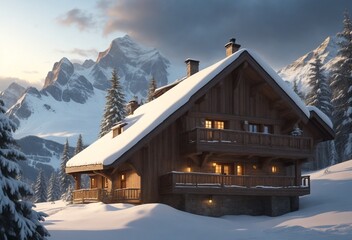 house in the mountains