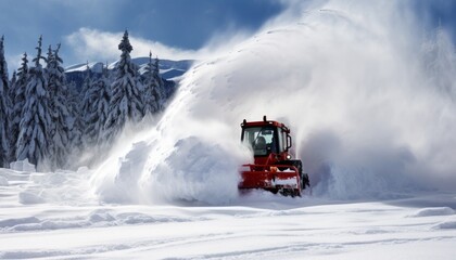 Efficient snow plow clearing winter roads for safe road maintenance and enhanced safety measures