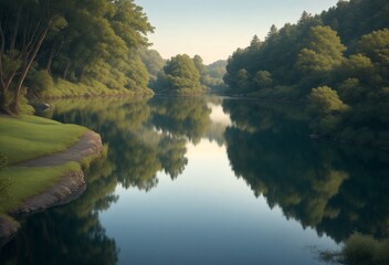 lake in the mountains