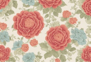 seamless background with roses