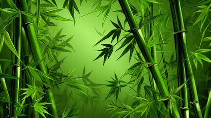 Fototapeta na wymiar green bamboo shoot forest background