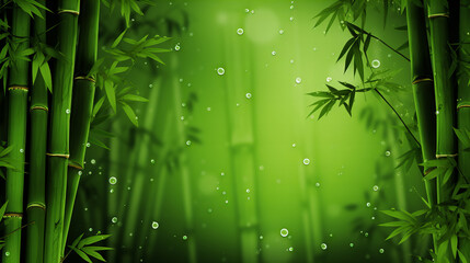 lush green bamboo shoot forest background