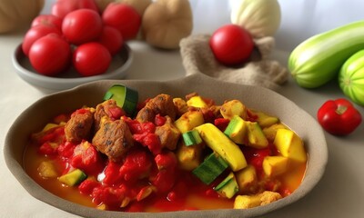 stew with vegetables