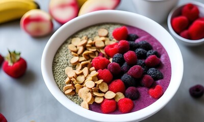 muesli with berries